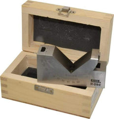 SPI - 3-3/4 Inch Long x 1-3/16 Inch Wide x 2 Inch High, Tool Steel, 0 to 60° Adjustable Angle Block - 10 Min. Accuracy, 50-55 RC Hardness - Exact Tool & Supply