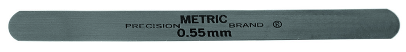 Metric Steel Feeler Gage Pack (PACK OF 10) - 0.90mm - 12.7mm x 127mm - C1095 Spring Steel - Exact Tool & Supply