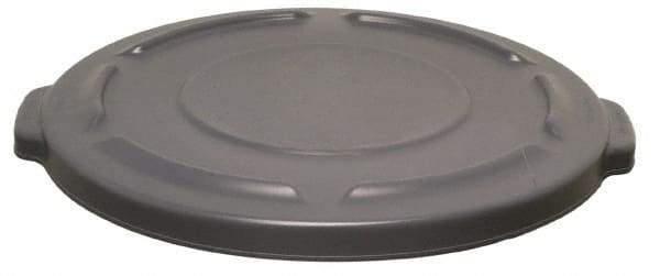 Rubbermaid - Round Lid for Use with 20 Gal Round Trash Cans - Gray, Plastic, For 2620 Brute Trash Cans - Exact Tool & Supply