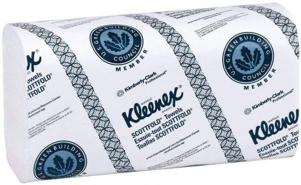 Kleenex - 1 Ply White Multi-Fold Paper Towels - 9-3/8" Wide - Exact Tool & Supply