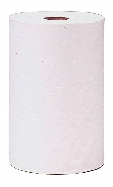 Scott - Hard Roll of 1 Ply White Paper Towels - 8" Wide, 800' Roll Length - Exact Tool & Supply