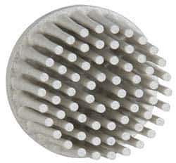 3M - 1" 120 Grit Ceramic Straight Disc Brush - Fine Grade, Type R Quick Change Connector, 5/8" Trim Length - Exact Tool & Supply