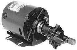 Pentair - 3/8 Port, -40 to 210°F Fluid Temp, Carbonator Gear Pump - Bronze, 3/8 Inlet Size, 4.25 GPM, NPT - Exact Tool & Supply