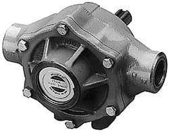Pentair - 5-Roller Pump, Cast Iron Housing Material, Roller Spray Pump Only - 3/4 Inch Inlet Size, 3/4 Inch Outlet Size, 200 psi Max Working Pressure, 1000 Max RPM, Viton, Lip, 416 Stainless Steel, NPT - Exact Tool & Supply