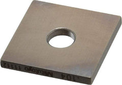 Mitutoyo - 0.104" Square Steel Gage Block - Accuracy Grade 0, Includes Certificate of Inspection - Exact Tool & Supply