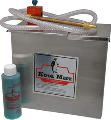 Kool Mist - 1 Outlet, 1 Gal Tank Capacity, Stainless Steel Tank Mist Coolant System - 4' Coolant Line Length, 6" Hose Length, 5/16" Nozzle Diam - Exact Tool & Supply