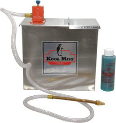 Kool Mist - 1 Outlet, 1 Gal Tank Capacity, Stainless Steel Tank Mist Coolant System - 4' Coolant Line Length, 6" Hose Length, 5/16" Nozzle Diam - Exact Tool & Supply