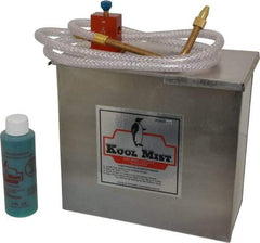 Kool Mist - 1 Outlet, 1 Gal Tank Capacity, Stainless Steel Tank Mist Coolant System - 4' Coolant Line Length, 6" Hose Length, 5/16" Nozzle Diam - Exact Tool & Supply