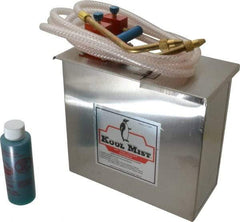 Kool Mist - 2 Outlet, 1 Gal Tank Capacity, Stainless Steel Tank Mist Coolant System - 4' Coolant Line Length, 6" Hose Length, 5/16" Nozzle Diam - Exact Tool & Supply