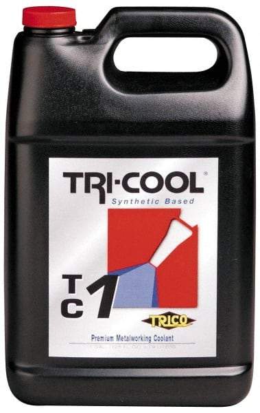 Trico - Tri-Cool TC-1, 1 Gal Bottle Cutting Fluid - Synthetic, For Broaching, Grinding, Machining, Tapping - Exact Tool & Supply