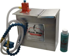 Kool Mist - 1 Outlet, 1 Gal Tank Capacity, Stainless Steel Tank Mist Coolant System - 4' Coolant Line Length, 18" Hose Length, 5/16" Nozzle Diam - Exact Tool & Supply