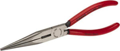 Knipex - 8" OAL, Side Cutting Pliers - Standard Jaw, Snipe Nose with Cut Head - Exact Tool & Supply