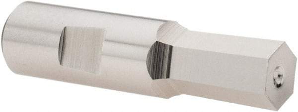 Hassay-Savage - 6mm Hexagon Rotary Broach - 3/8" Depth of Cut, 0.315" Shank - Exact Tool & Supply