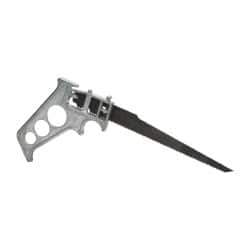 Stanley - Steel Blade Keyhole Saw - Cast Aluminum Handle, Pistol Grip, 8" OAL - Exact Tool & Supply