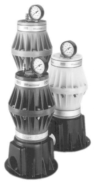 ARO/Ingersoll-Rand - Shock Blocker Pulsation Dampener, Air Operated Diaphragm Pump - PTFE Diaphragm, Polypropylene Housing - Exact Tool & Supply