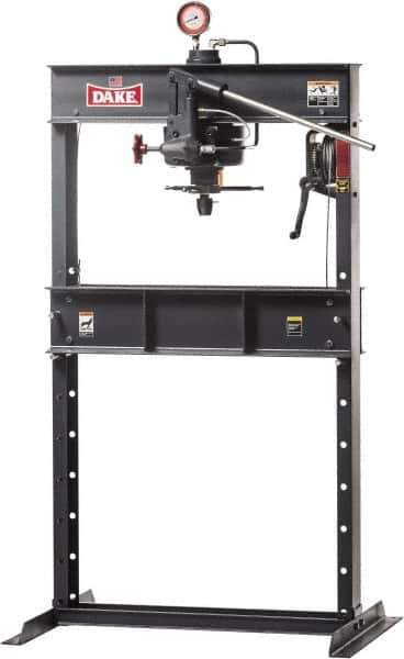Dake - 25 Ton Manual Shop Press - 5 Inch Stroke - Exact Tool & Supply