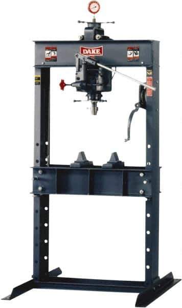 Dake - 50 Ton Manual Shop Press - 4 Inch Stroke - Exact Tool & Supply