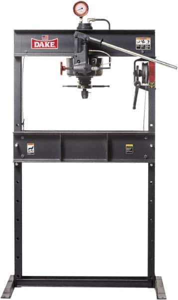 Dake - 75 Ton Manual Shop Press - 4-1/2 Inch Stroke - Exact Tool & Supply