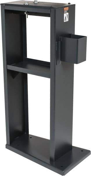 Dake - 12 Inch Long x 21 Inch Wide/Deep x 36 Inch High, Metal Cutting and Forming Machine Stand - For Use with No. 1 and 1-1/2 Arbor Press - Exact Tool & Supply