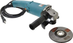 Makita - 5" Wheel Diam, 10,000 RPM, Corded Angle & Disc Grinder - 5/8-11 Spindle, 115 Volts, 9 Amps - Exact Tool & Supply