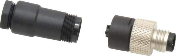 Brad Harrison - 4 Amp, Male Straight Field Attachable Connector Sensor and Receptacle - 60 VAC, 75 VDC, IP67 Ingress Rating - Exact Tool & Supply