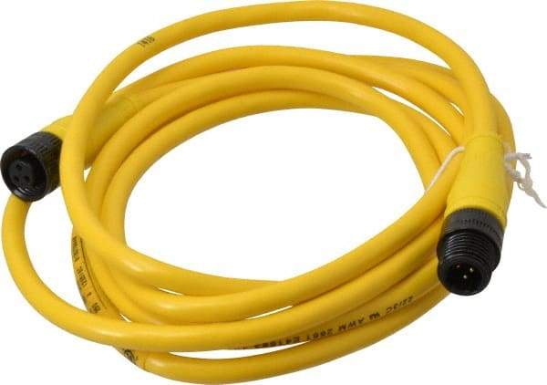 Brad Harrison - Female to Male Cordset Sensor and Receptacle - 250 VAC/VDC, 6 Ft. Long Cable, IP68 Ingress Rating - Exact Tool & Supply
