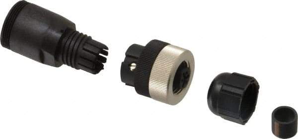 Brad Harrison - 4 Amp, Female Straight Field Attachable Connector Sensor and Receptacle - 250 VAC, 300 VDC, IP67 Ingress Rating - Exact Tool & Supply