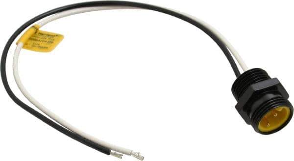Brad Harrison - 13 Amp, Male Straight Receptacle - 600 VAC/VDC, 0.31m Cable Length, IP67 Ingress Rating - Exact Tool & Supply