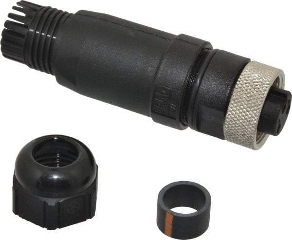 Brad Harrison - 13 Amp, Female Straight Field Attachable Connector Sensor and Receptacle - 600 VAC/VDC, IP67 Ingress Rating - Exact Tool & Supply
