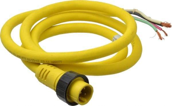 Brad Harrison - 15 Amp, Male Cordset Sensor and Receptacle - IP68 Ingress Rating - Exact Tool & Supply