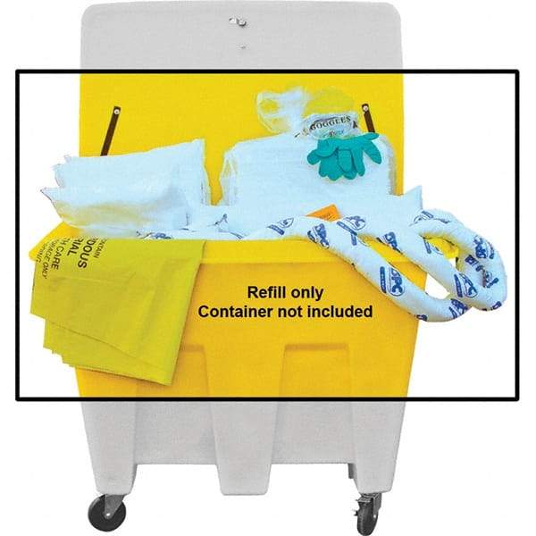 Brady SPC Sorbents - 126 Gal Capacity Oil Only Spill Kit - No Container Included - Refill Only - Exact Tool & Supply