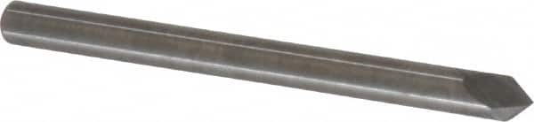 Accupro - 1/8" Diam 2 Flute Single End Solid Carbide Chamfer Mill - Exact Tool & Supply