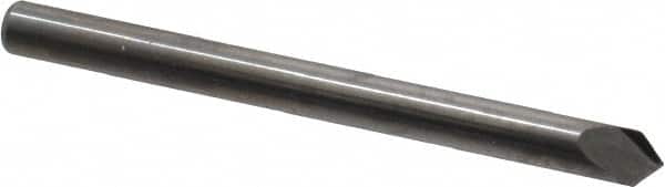 Accupro - 1/8" Diam 2 Flute Single End Solid Carbide Chamfer Mill - Exact Tool & Supply