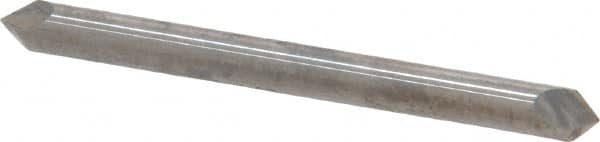 Accupro - 1/8" Diam 2 Flute Double End Solid Carbide Chamfer Mill - Exact Tool & Supply