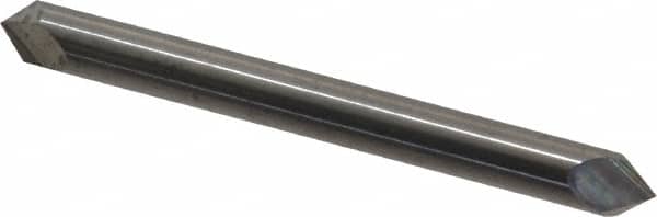 Accupro - 3/16" Diam 2 Flute Double End Solid Carbide Chamfer Mill - Exact Tool & Supply