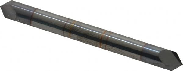 Accupro - 3/16" Diam 2 Flute Double End Solid Carbide Chamfer Mill - Exact Tool & Supply