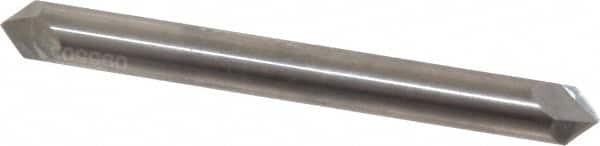 Accupro - 1/4" Diam 2 Flute Double End Solid Carbide Chamfer Mill - Exact Tool & Supply