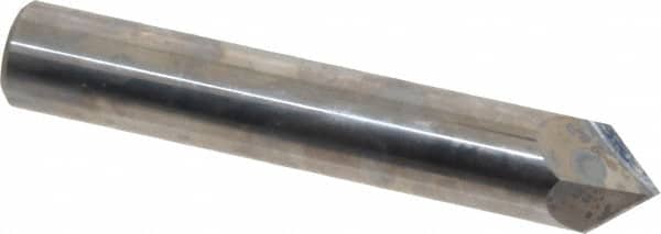 Accupro - 1/2" Diam 2 Flute Single End Solid Carbide Chamfer Mill - Exact Tool & Supply