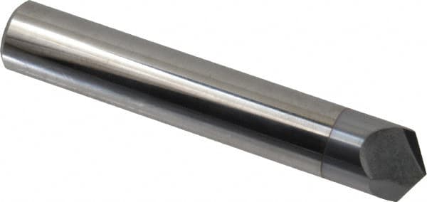 Accupro - 1/2" Diam 2 Flute Single End Solid Carbide Chamfer Mill - Exact Tool & Supply