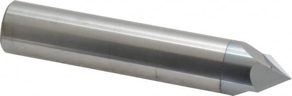 Accupro - 3/4" Diam 2 Flute Single End Solid Carbide Chamfer Mill - Exact Tool & Supply