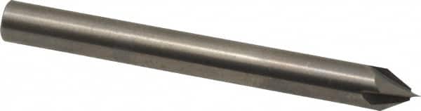 Accupro - 1/4" Diam 4 Flute Single End Solid Carbide Chamfer Mill - Exact Tool & Supply