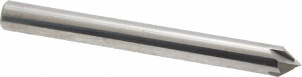 Accupro - 1/4" Diam 4 Flute Single End Solid Carbide Chamfer Mill - Exact Tool & Supply