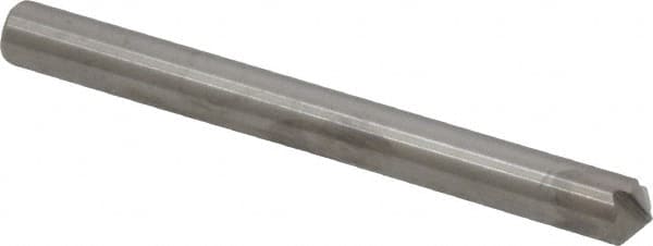 Accupro - 1/4" Diam 4 Flute Single End Solid Carbide Chamfer Mill - Exact Tool & Supply