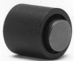 Fairlane - 10-32, 5/8" Thread Length, 5/16" Ball Diam, Flat Ball Pad Surface, Alloy Steel, Black Oxide, Base, Swivel Action Gripper Assemblies - 1/2" Diam, 5/8" Deep Thread, 5/16" Contact Diam, 1-1/16" Overall Height, Delrin Ball - Exact Tool & Supply