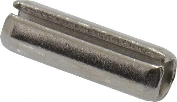 Value Collection - 5/32" Diam x 1/2" Long Slotted Spring Pin - Grade 18-8 Stainless Steel - Exact Tool & Supply