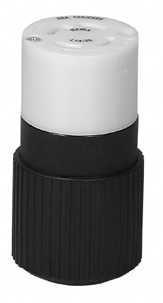Cooper Wiring Devices - 125/250 VAC 30A NEMA L14-30R Industrial Twist Lock Connector - Exact Tool & Supply