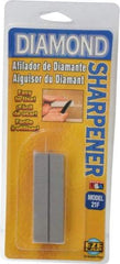 Eze Lap - 3" Long x 1" Wide x 1/4" Thick, Diam ond Sharpening Stone - Flat, 600 Grit, Fine Grade - Exact Tool & Supply