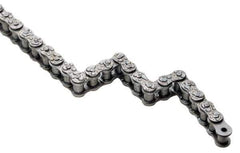 U.S. Tsubaki - 3/4" Pitch, Single Strand Roller Chain - Chain No. 60, 1,980 Lb. Capacity, 10 Ft. Long, 15/32" Roller Diam, 0.483" Roller Width - Exact Tool & Supply