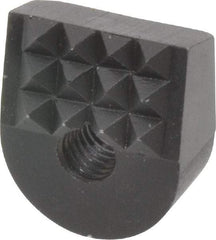Fairlane - Fine 10-32 High Speed Steel Angled Positioning Gripper - Black Oxide Finish, 3/8" High, 9/16" Wide, 0.65" Top Length, 0.6" Bottom Length, 15° Gripping Angle, 0.03 x 45° Chamfer - Exact Tool & Supply