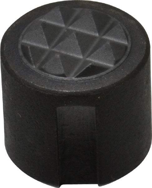 Fairlane - 10-32 Thread, 1/2" Diam, 1/2" High, Threaded, Fine Tooth Grade Diamond Serration Tooth Pattern, Carbide Tipped, Round Positioning Gripper - 0.13" Flat Width, Uncoated - Exact Tool & Supply